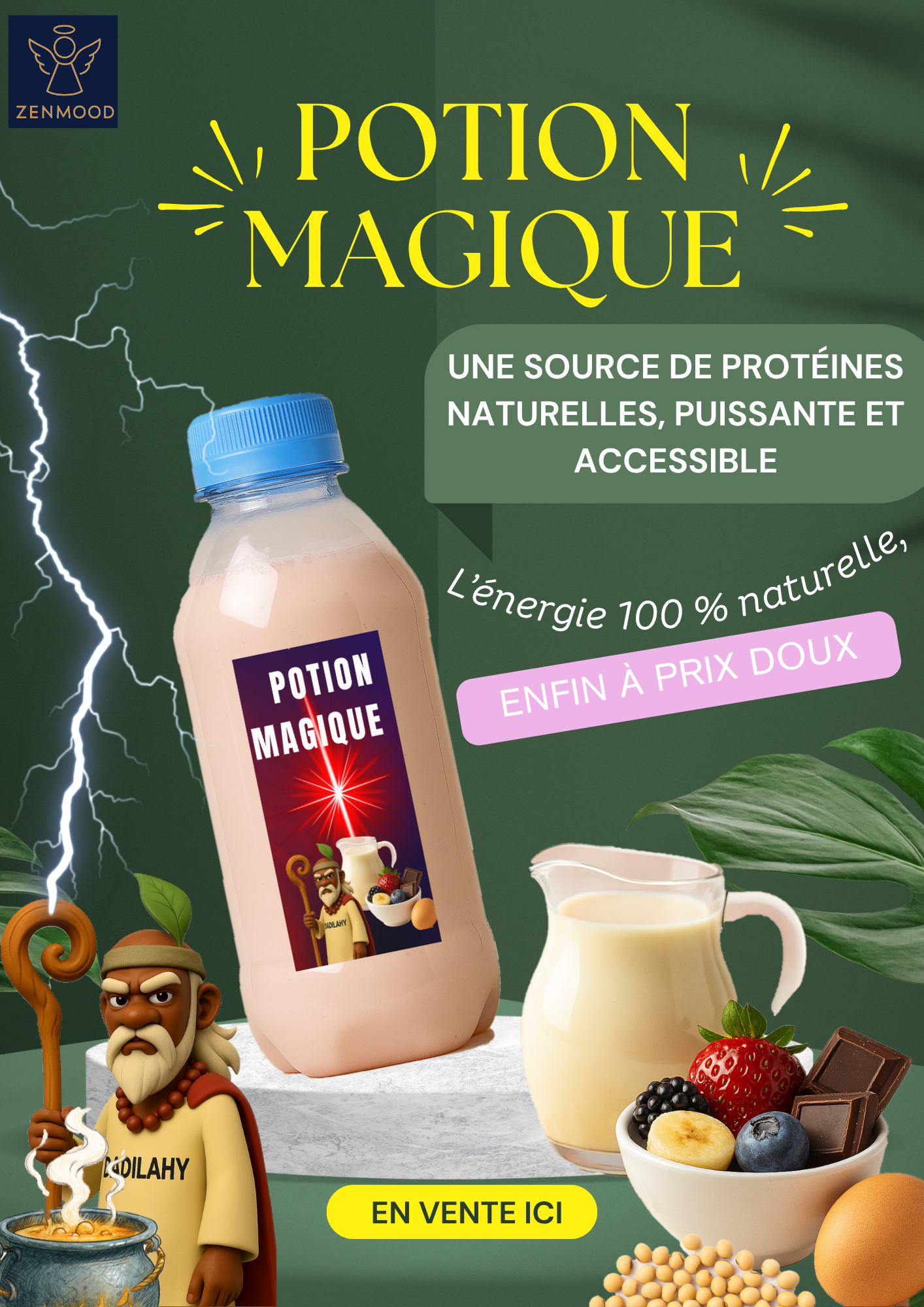 🧙♂️ Potion Magique – Énergie Naturelle et Protéines Végétales