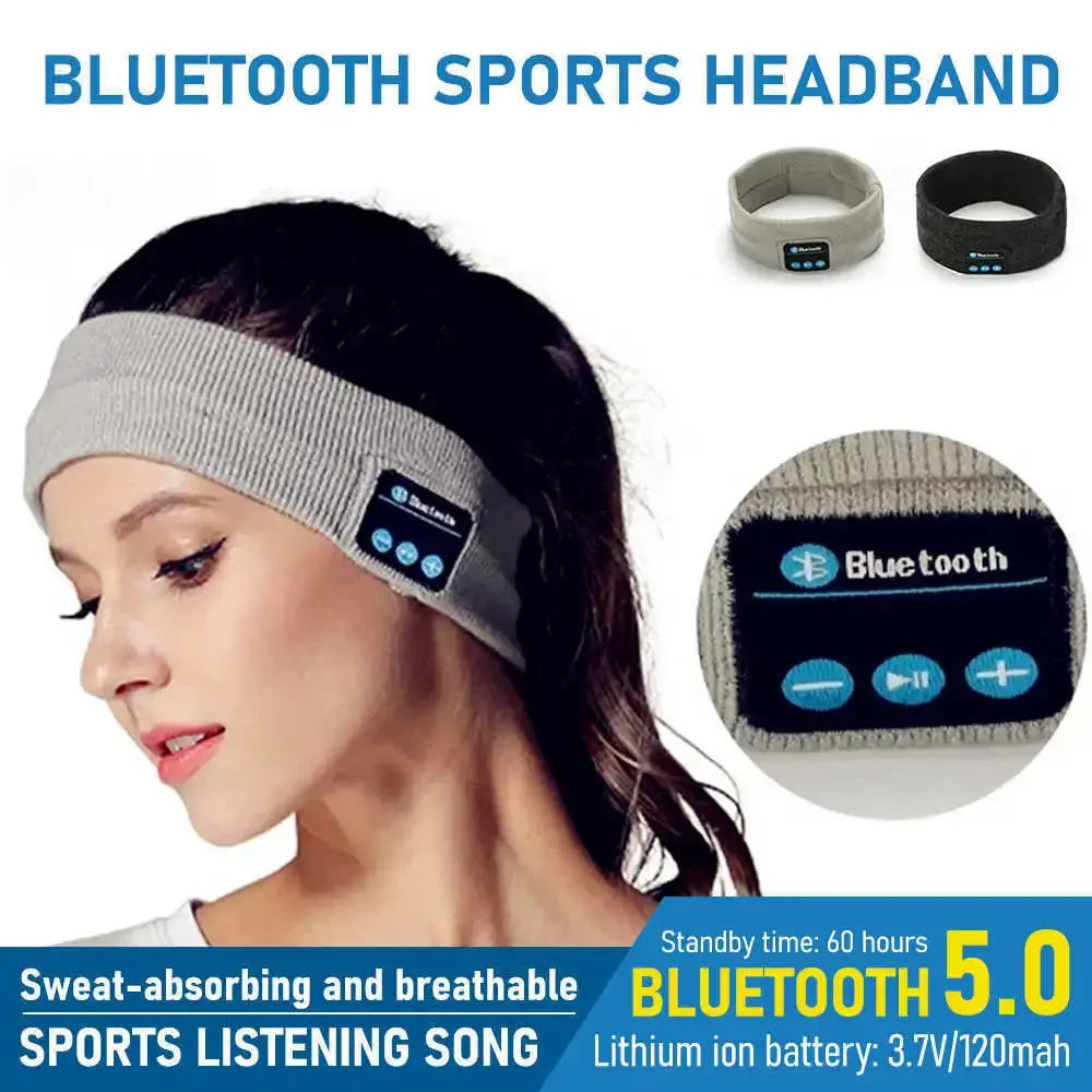 ZEN MOOD™ – Bandeau Audio Bluetooth | Écouteurs Sans Fil pour Dormir, Courir, Méditer & Écouter de la Musique en Toute Liberté