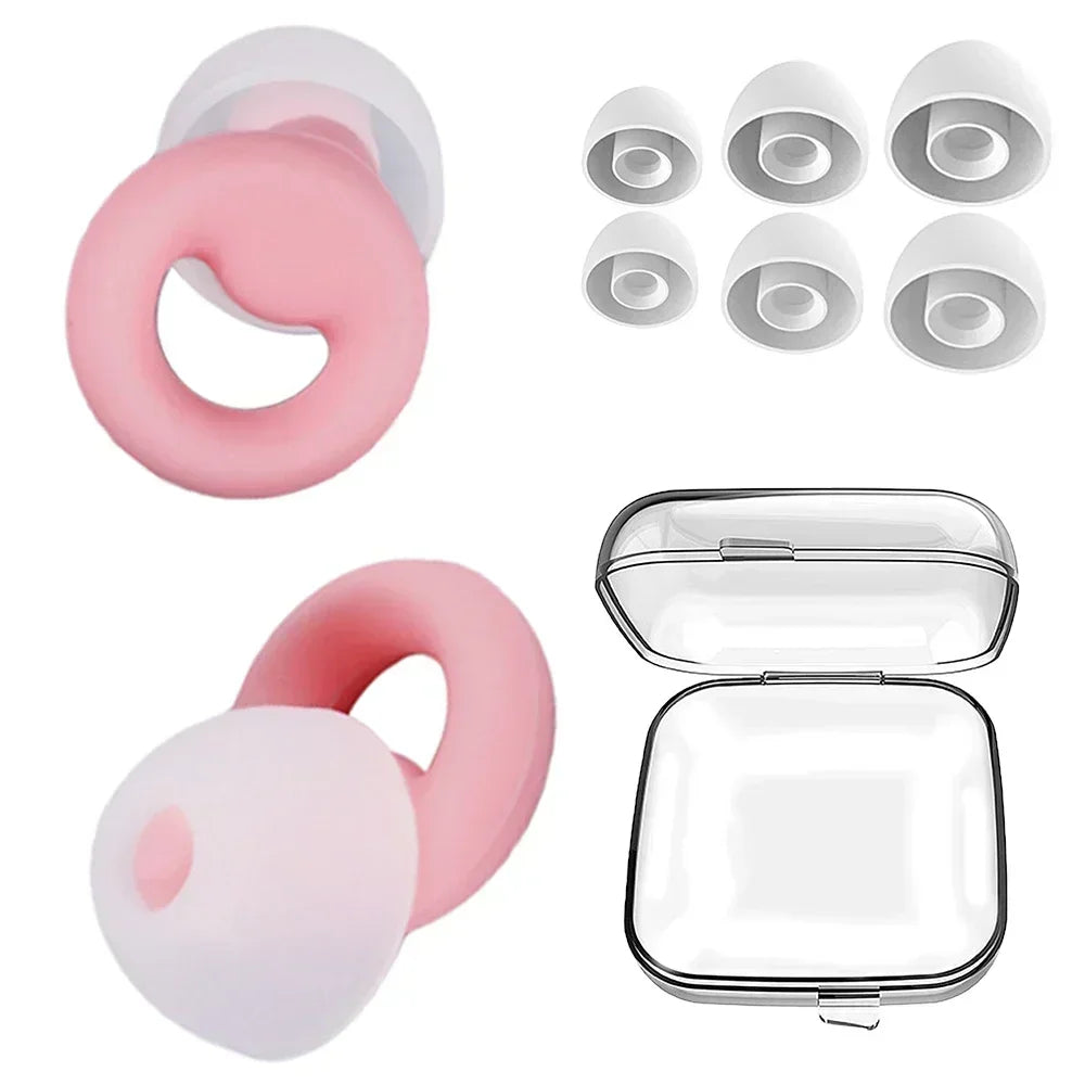 ZEN MOOD™ – Bouchons d’Oreilles en Silicone | Anti-Bruit, Étanches & Ultra-Confortables pour Sommeil, Natation & Détente