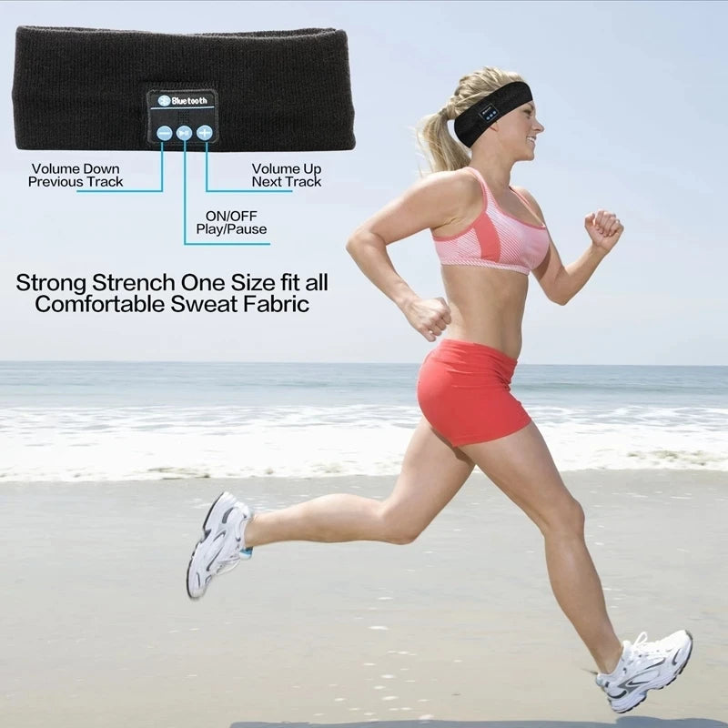 ZEN MOOD™ – Bandeau Audio Bluetooth | Écouteurs Sans Fil pour Dormir, Courir, Méditer & Écouter de la Musique en Toute Liberté