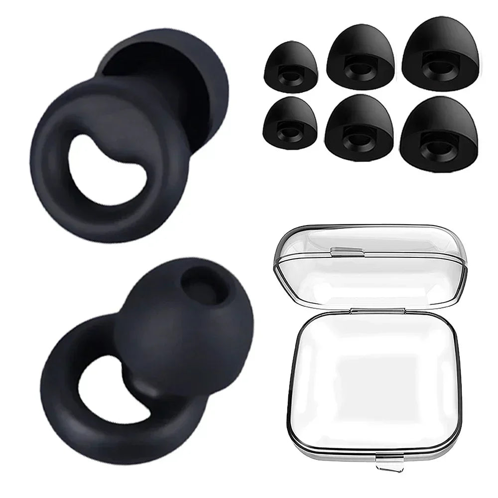 ZEN MOOD™ – Bouchons d’Oreilles en Silicone | Anti-Bruit, Étanches & Ultra-Confortables pour Sommeil, Natation & Détente