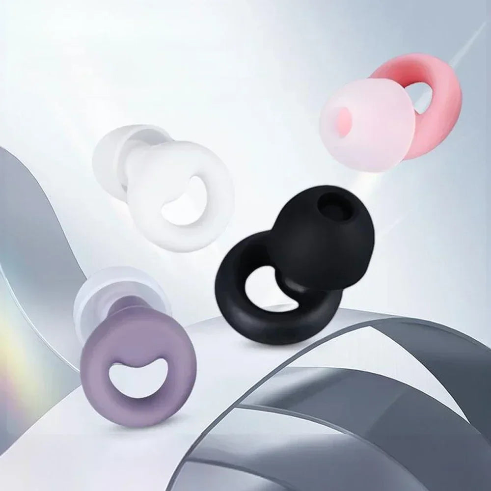 ZEN MOOD™ – Bouchons d’Oreilles en Silicone | Anti-Bruit, Étanches & Ultra-Confortables pour Sommeil, Natation & Détente