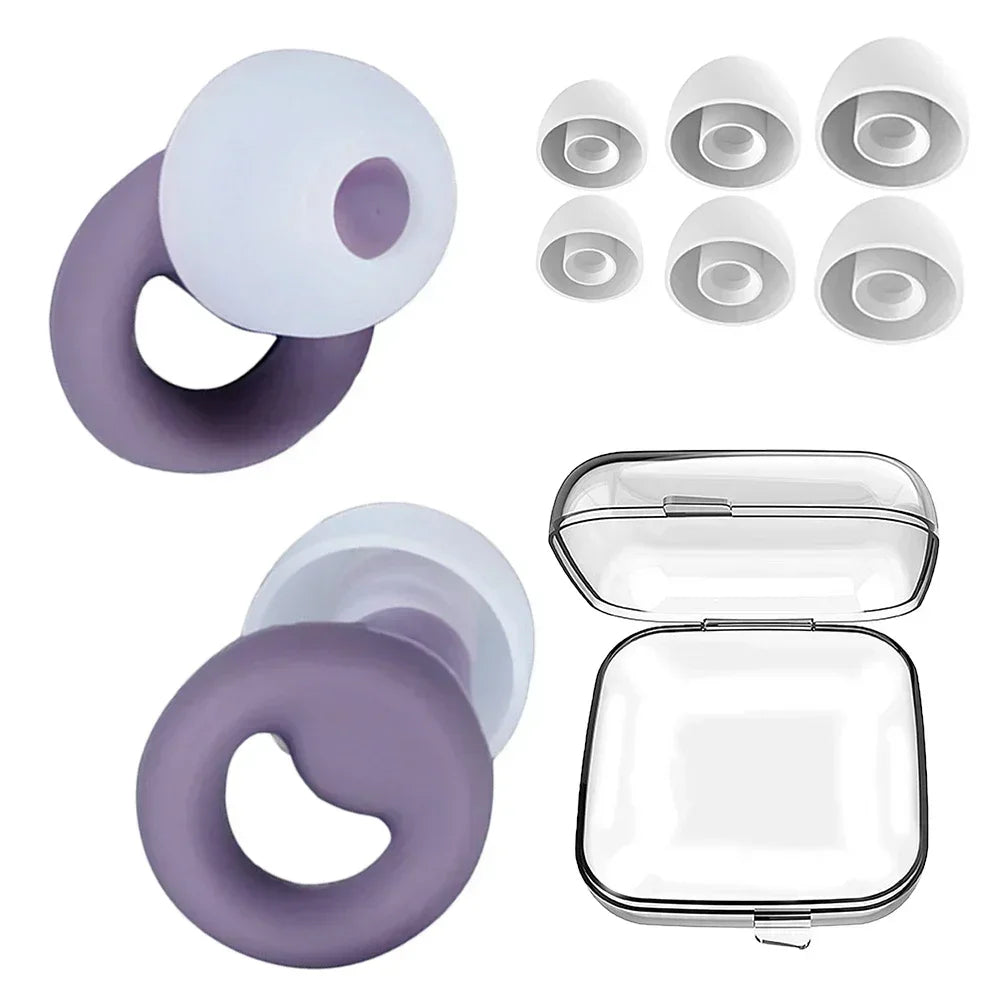 ZEN MOOD™ – Bouchons d’Oreilles en Silicone | Anti-Bruit, Étanches & Ultra-Confortables pour Sommeil, Natation & Détente