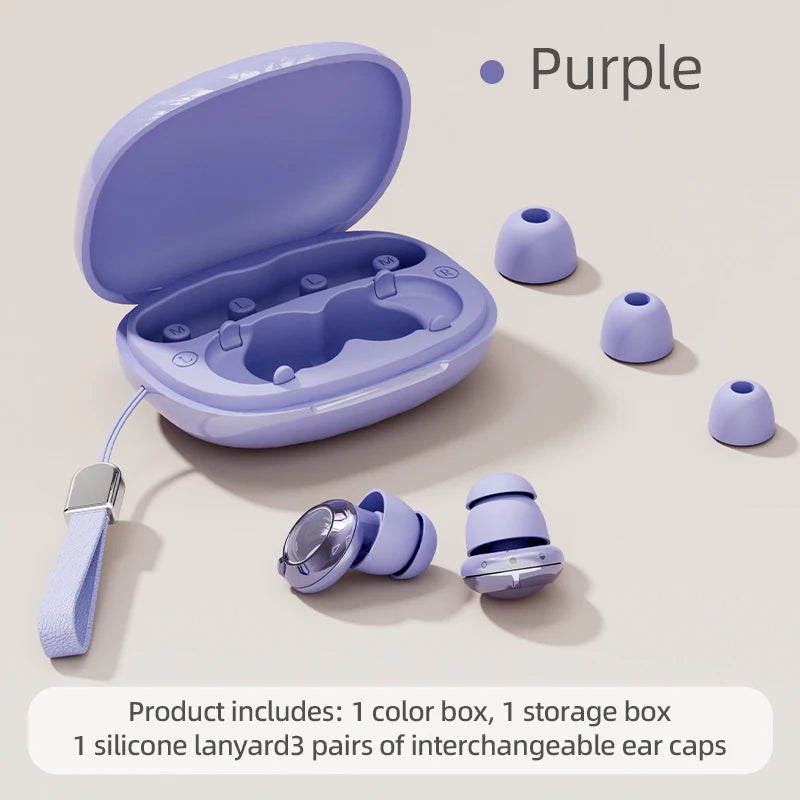 Bouchons d’oreilles en silicone doux, réglables sur 3 niveaux. Conçus pour le sommeil profond, le travail concentré, le sport fluide et la nage silencieuse