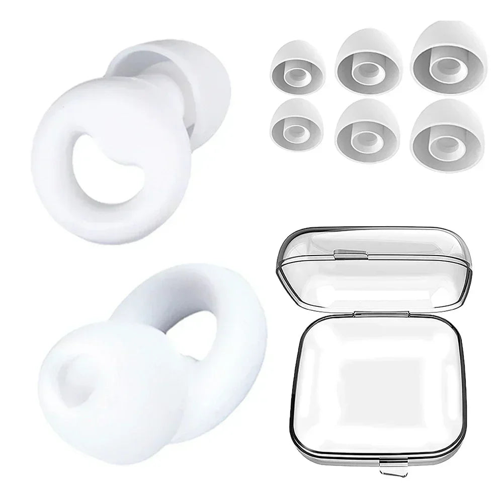 ZEN MOOD™ – Bouchons d’Oreilles en Silicone | Anti-Bruit, Étanches & Ultra-Confortables pour Sommeil, Natation & Détente