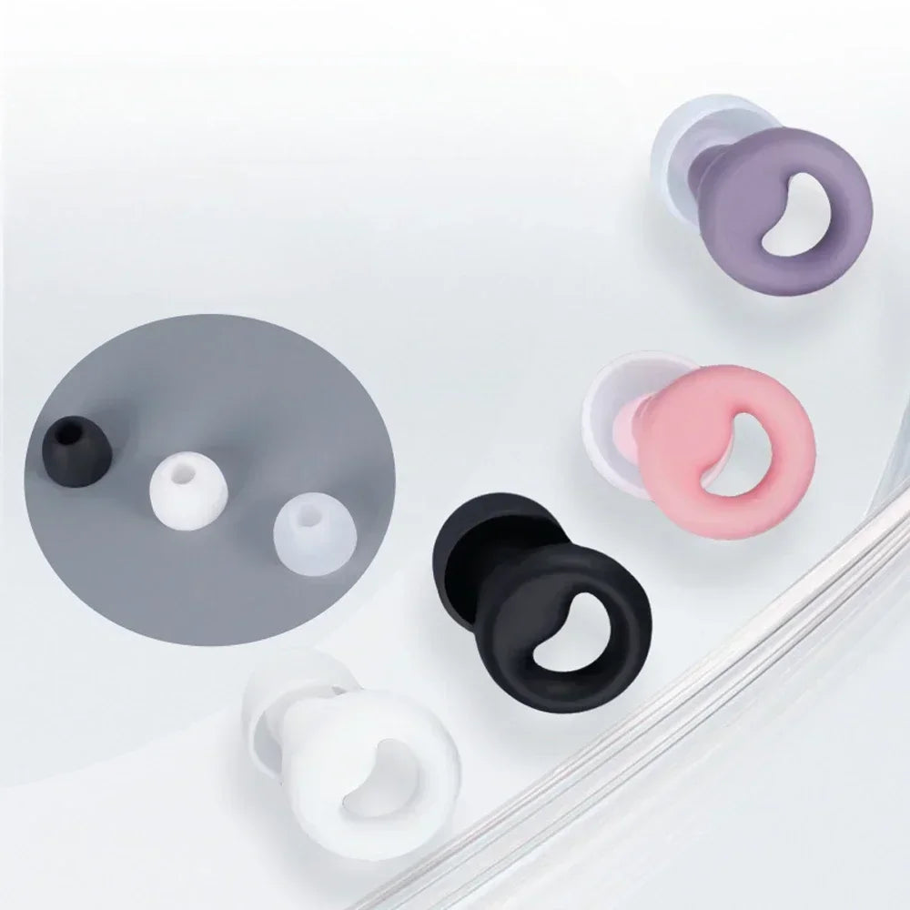 ZEN MOOD™ – Bouchons d’Oreilles en Silicone | Anti-Bruit, Étanches & Ultra-Confortables pour Sommeil, Natation & Détente
