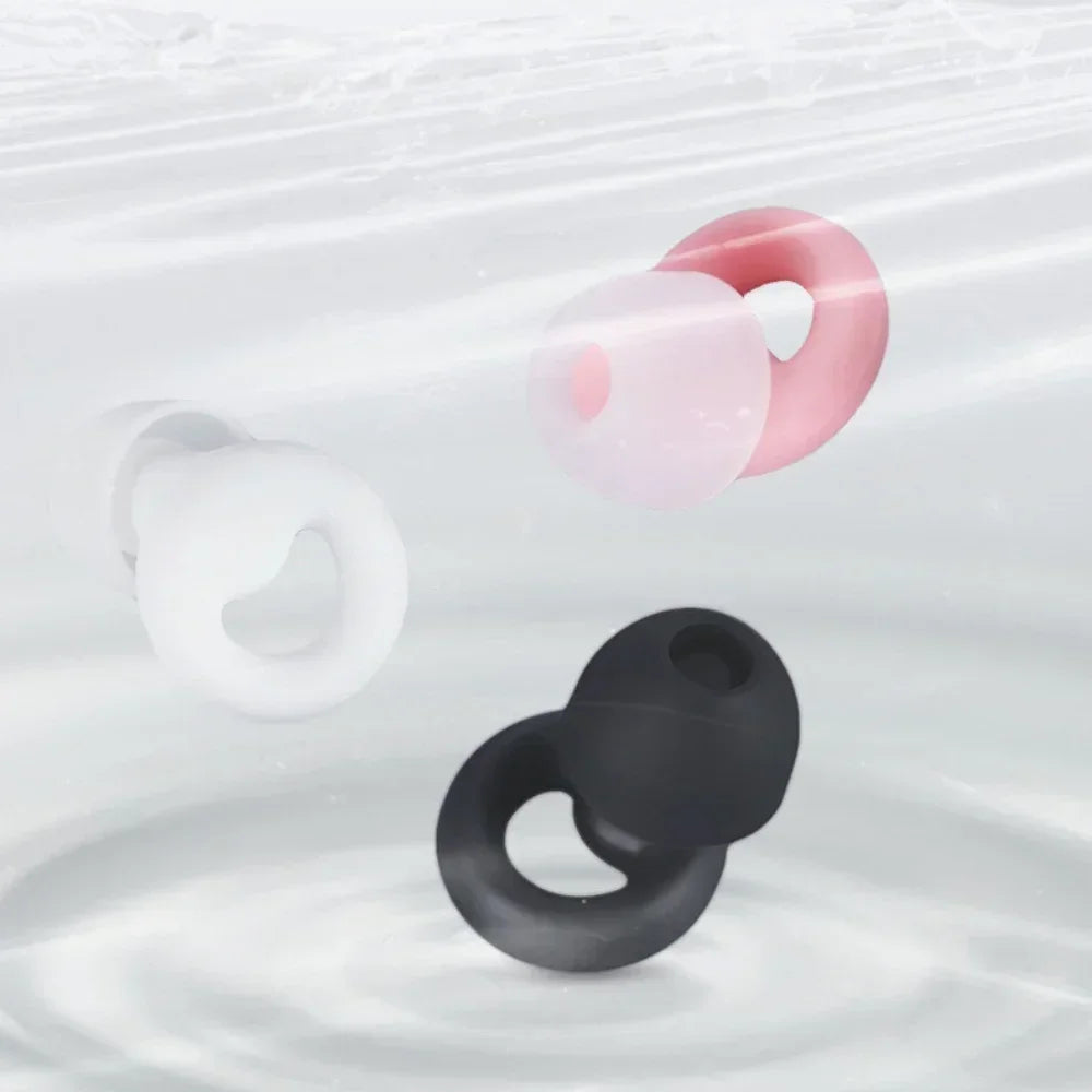 ZEN MOOD™ – Bouchons d’Oreilles en Silicone | Anti-Bruit, Étanches & Ultra-Confortables pour Sommeil, Natation & Détente