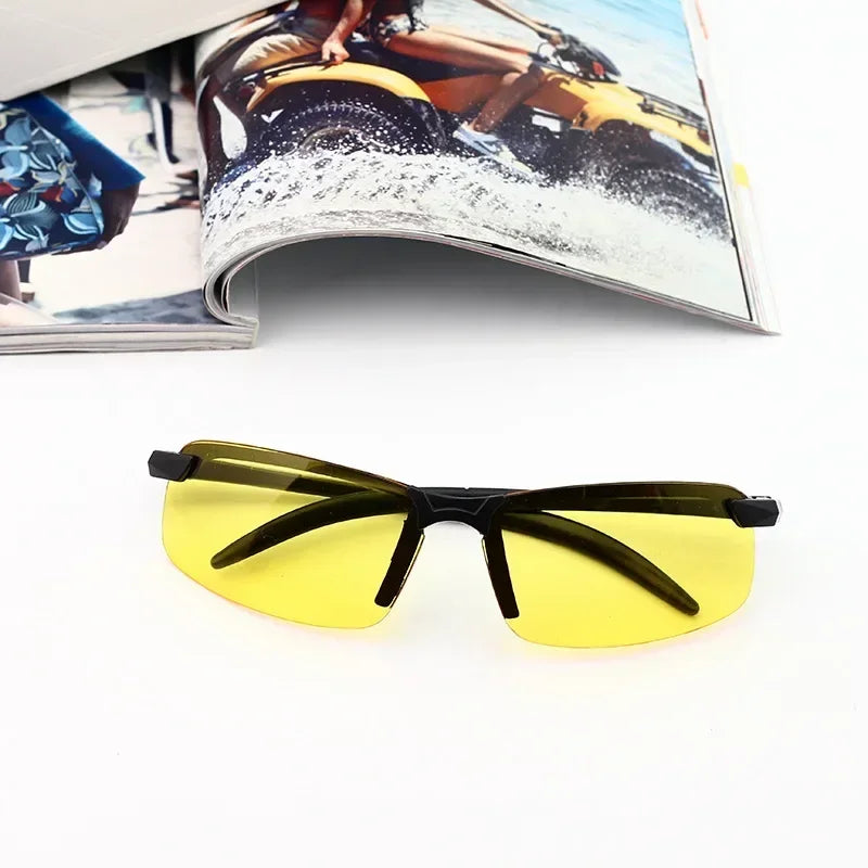 Lunettes de vision nocturne — Anti-éblouissement, confort léger, style ZEN. Pour conduire, marcher ou méditer dans la douceur du soir.