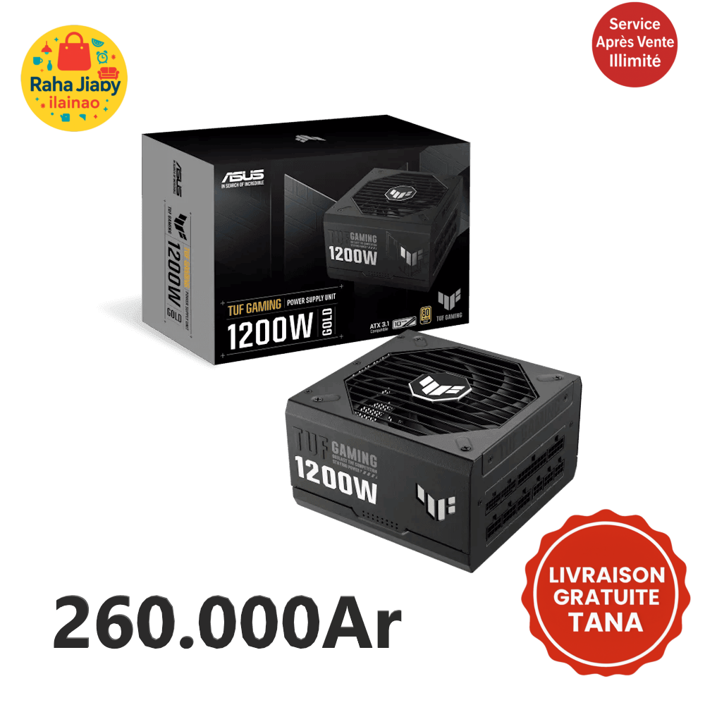 ⚡ ASUS TUF Gaming 1200W – 80 PLUS GOLD